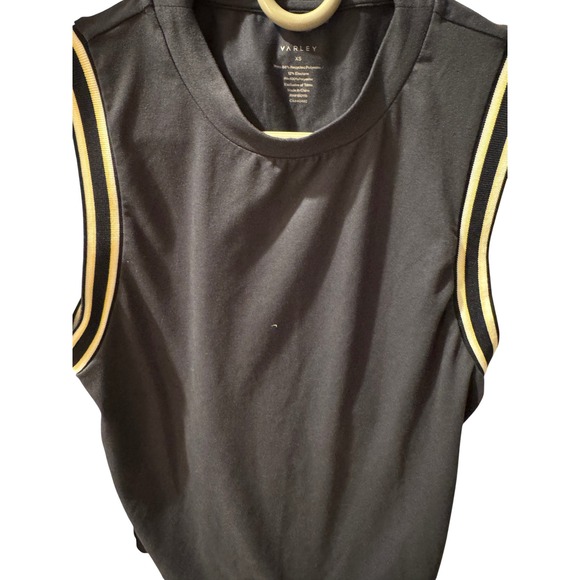 Varley Tops - Varley Womens Navy Blue Striped Trim Sleeveless Athletic Tank Top XS